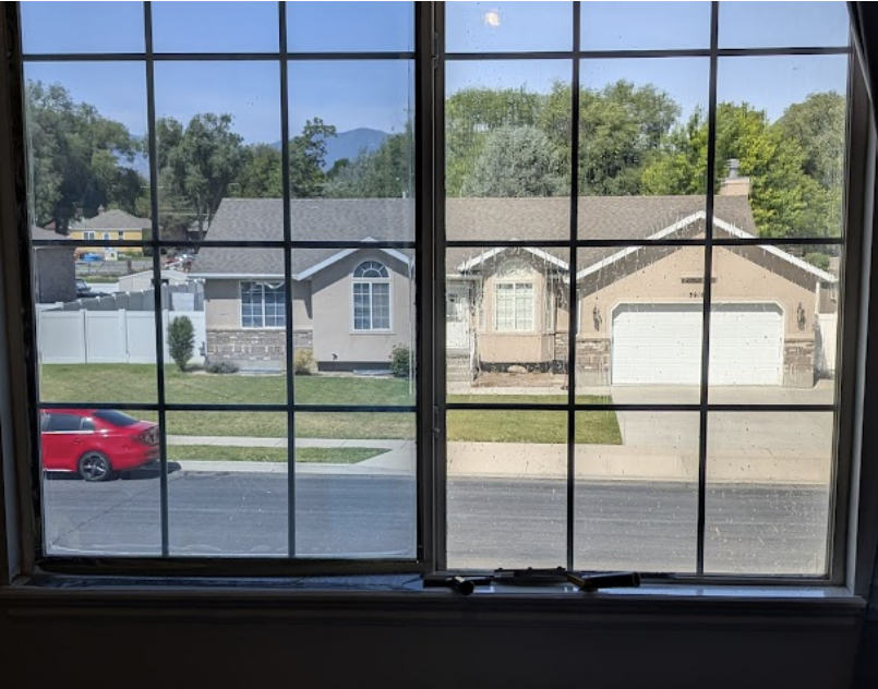 Modern home with energy-efficient window tinting